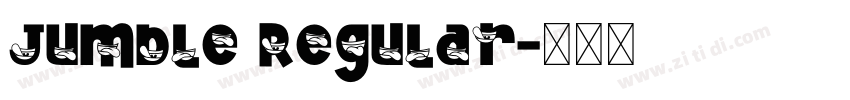 Jumble Regular字体转换